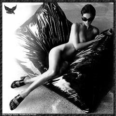 Natalie de la Piedra naked black-&-white photo