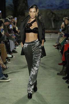 Bella Hadid runway Brandon Maxwell show at New York Fashion Week