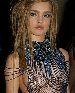 Natalia Vodianova in see through dress