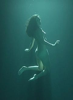 Jodi Balfour nude in a sea scene from Quarry
