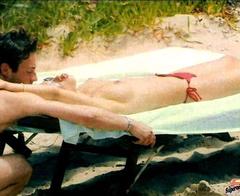 Alexandra Borio tanning topless