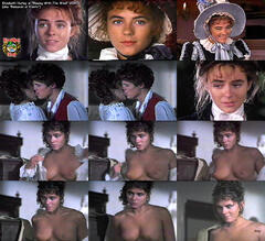 English actress Elizabeth Hurley shows her nude tits at Remando al viento