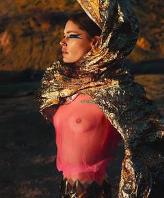 Doutzen Kroes in see through top for Vogue Italia, March 2019