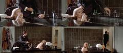 Cara Seymour nude in a bathtub collage from American Psycho