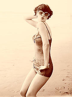 Zooey Deschanel posing photoshoot