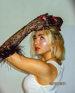 Peyton List - Nat Goldie shoot for Pley Beauty - February 2023