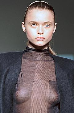 Abbey Lee Kershaw see through runway photo