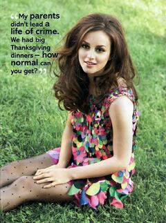 Leighton Meester for Glamour magazine, UK - December 2009