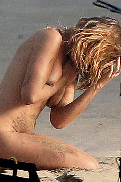 Tove Lo naked during a video shoot