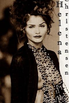 Helena Christensen nude tits runway image