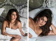 Priyanka Chopra sexy on a bed for US Elle Digitial Edition - May 2023