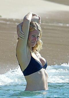 Gwyneth Paltrow in bikini on the beach in Barbados - December 2022