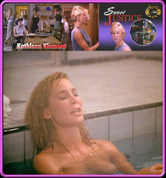 Kathleen Kinmont nude in a pool at Sweet Justice
