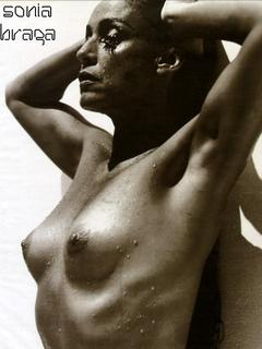 Sonia Braga topless and wet image