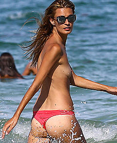 Sveva Alviti caught topless