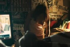 Lilja van der Zwaag flashing her nude tit at Homeshoppers Paradise