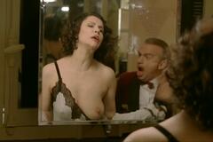 Alessandra Martines nude tit in a mirror at Le Romancier Martin