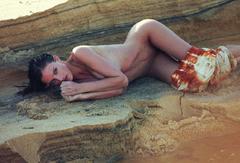 Eliza Cummings lying naked