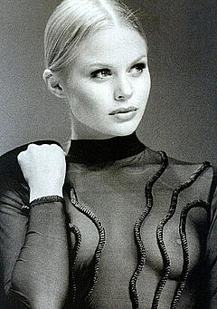 Veronica Blume in see through top