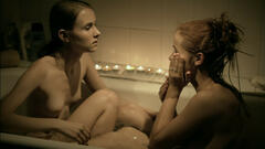 Martina Prochazkova, Lenka Juroskova nude in a bathtub at Gympl