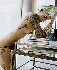 Ruby Rose posing nude