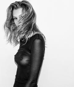 Mariina Keskitalo in see through shirt