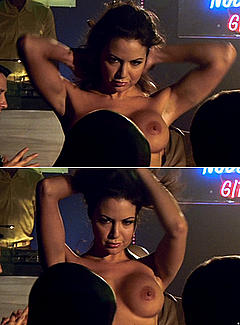 Shamron Moore shows nude boobs in Zombie Strippers