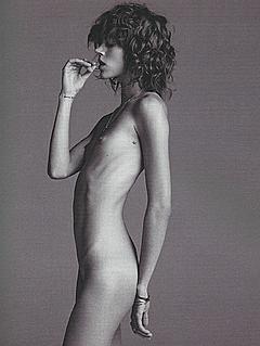 Freja Beha posing naked