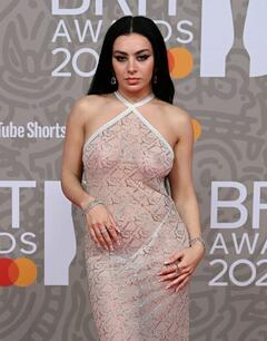 Charli XCX see through to boobs at The BRIT Awards 2023 in London - February 2023
