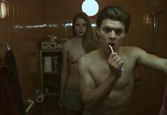 Dorte Limkilde topless at Kysset