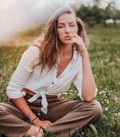 Ava Michelle posing in nature