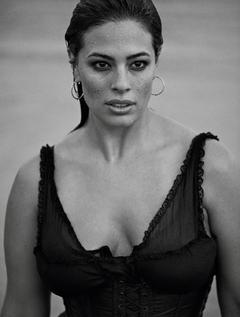 Ashley Graham black-&-white image from Vogue Paris November 2018