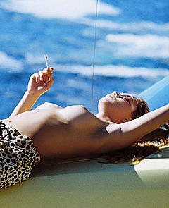 Shane van der Westhuizen smoking topless