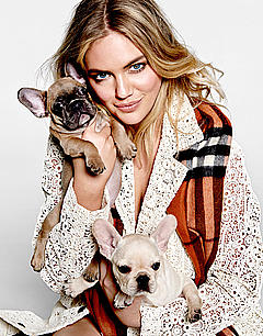 Kate Upton with doggies