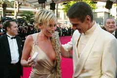 French singer Patricia Kaas pokies at red carpet paparazzi photo