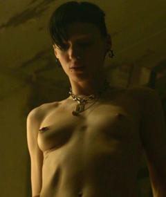 Rooney Mara nude tits in The Girl with the Dragon Tattoo