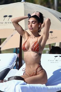 Chantel Jeffries sexy in a bikini at a beach in Miami