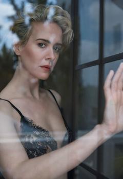 Sarah Paulson in see through lingerie