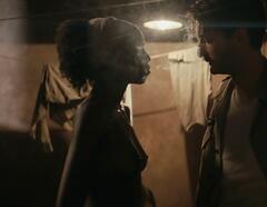 Marana Noba topless at La promesse de l'aube