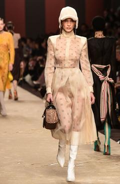 Bella Hadid at Fendi fashion show in Milan