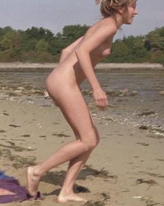 Charlotte Very naked on a beach in Conte d' Hiver