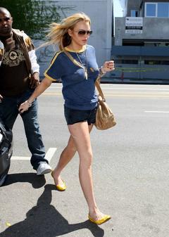 Lindsay Lohan legs and pokies