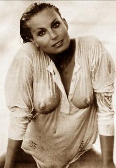 Bo Derek in wet see through blouse