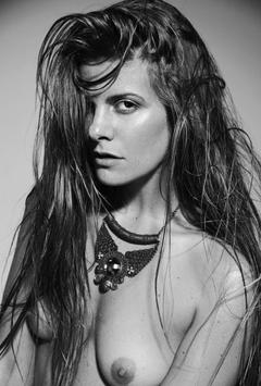 Valentina Feula topless black-&-white image