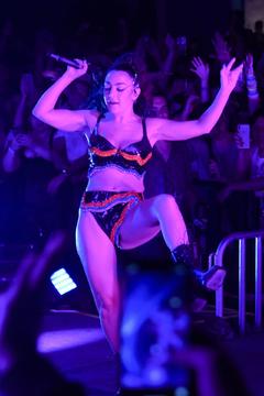 Charli XCX performing at Wynwood Pride in Miami