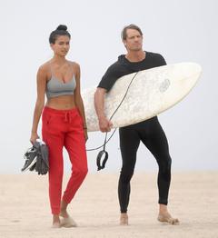 Kelly Gale on the beach in Santa Monica