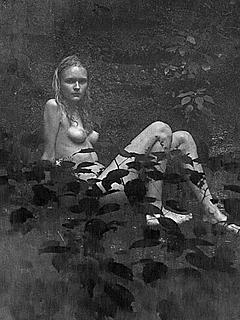 Anni Jurgenson naked in nature
