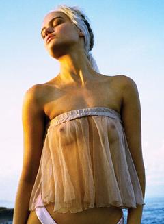 Rebecca Szulc nude tits under see through top