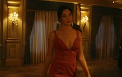 Gal Gadot in red dress at Red Notice