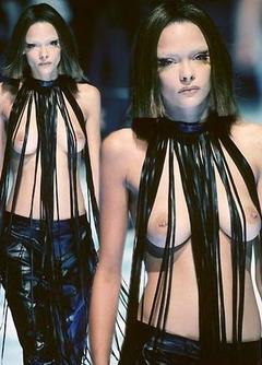 James King topless runway image